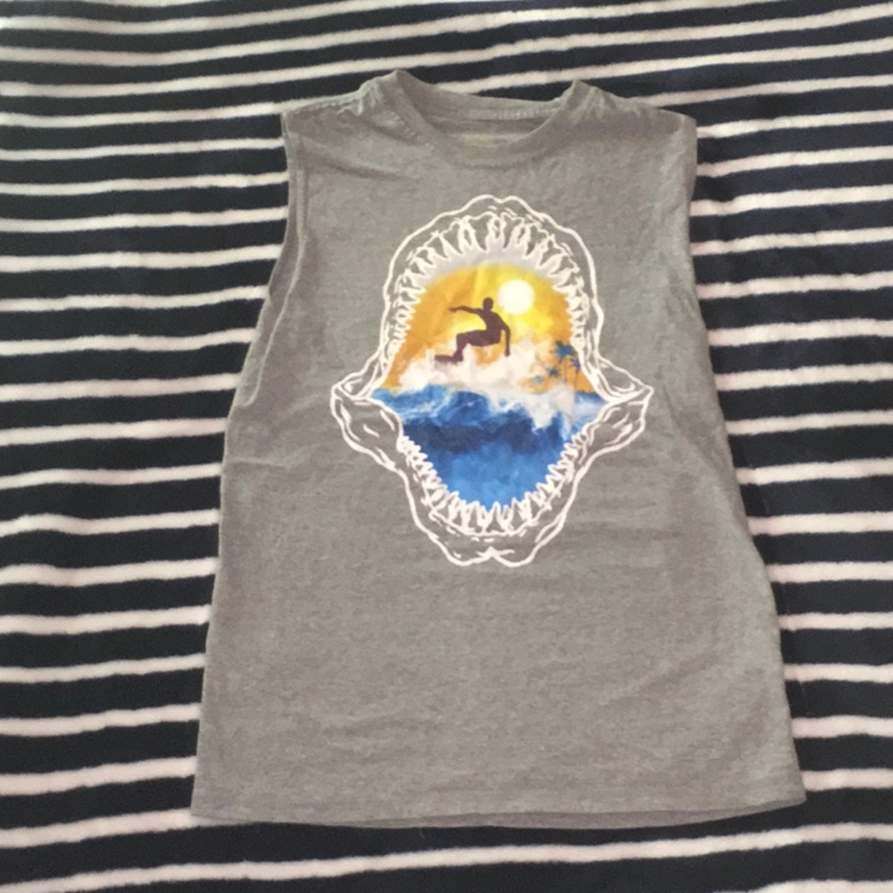 Shark Tank Top for boys (14/16) and Orange (10/12)